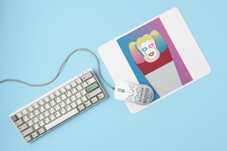 Harley Quinn smiling - Printed animated creature Mousepads