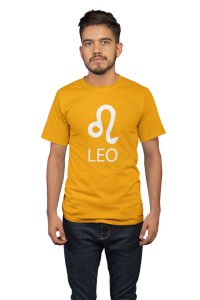 Leo (Yellow T) - Printed Zodiac Sign Tshirts - Made especially for astrology lovers people