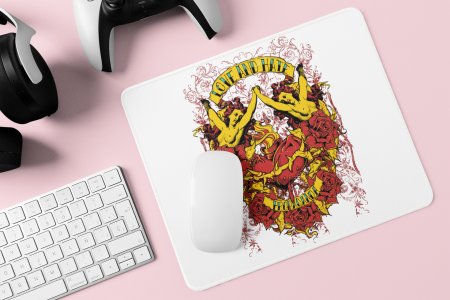 Love and Hate - Printed animated Mousepad for animation lovers