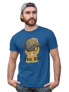 Cool Boy with Two Rabbit Teeth Emoji T-shirt (Blue) - Clothes for Emoji Lovers - Suitable for Fun Events - Foremost Gifting Material for Your Friends and Close Ones