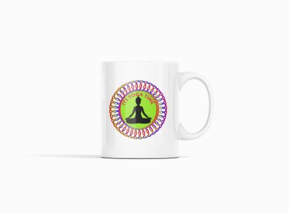 It's Yoga Time Text - Printed Coffee Mugs For Yoga Lovers