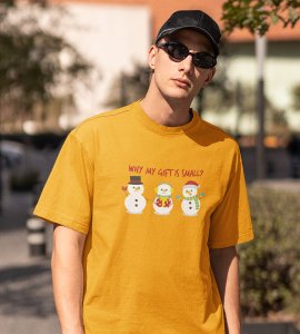 Small Gift : Unique Printed T-shirt (Yellow) Best Gifts For Secret Santa